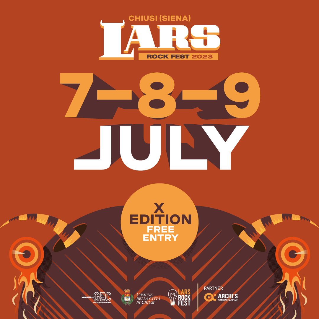 LarsRockFest's tweet photo. GUESS WHO'S BACK ๐
๐๐๐ฅ๐ฆ ๐ฅ๐ข๐๐ ๐๐๐ฆ๐ง - X EDITION
7.8.9 Luglio 2023
Chiusi - Siena
๐
ต๐๐
ด๐
ด ๐
ด๐
ฝ๐๐๐
3 days of Love & Music
โก Lineup ๐
#Larsrockfest23 #thedevilsareback https://t.co/HnO7rUzOoV