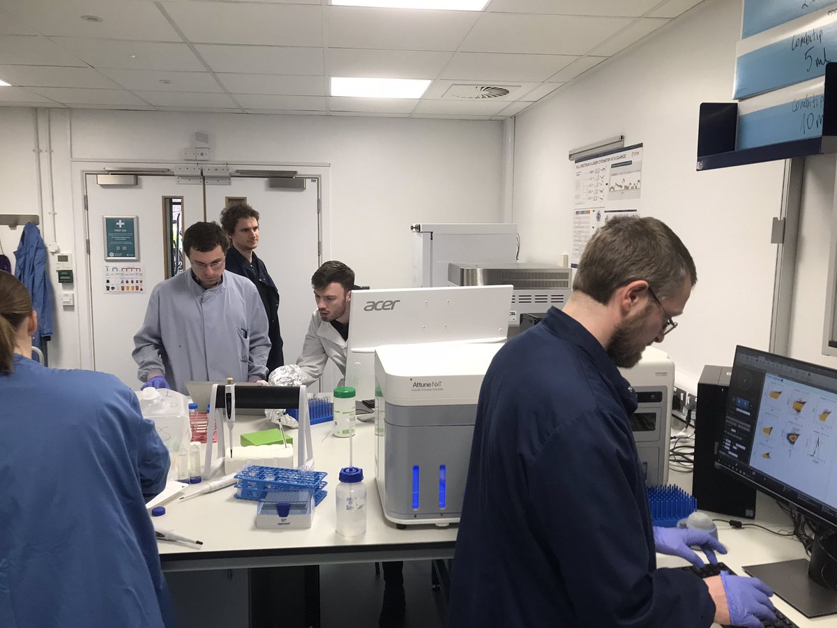 UoEXCC's tweet photo. Exciting #Cytometry Applications @UoEXCC. Colleagues from #Environmental and #Mycology research side by side @UniofExeter 

#flowcytometry #cytomics #microbiology #Immunology @UofE_Research @uniofexeHLS https://t.co/3K9XSFqEyI