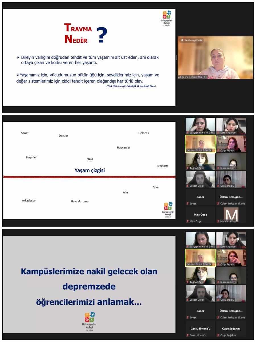 Deprem sonrası öğretmenlerimizin psikolojik dayanıklılığını güçlendirmek ve öğrencilere yaklaşımları konusunda "KAREM Psikososyal Müdahale Planı" öğretmen seminerimizi gerçekleştirdik. Yaralarımızı birlikte saracağız 💝🙏