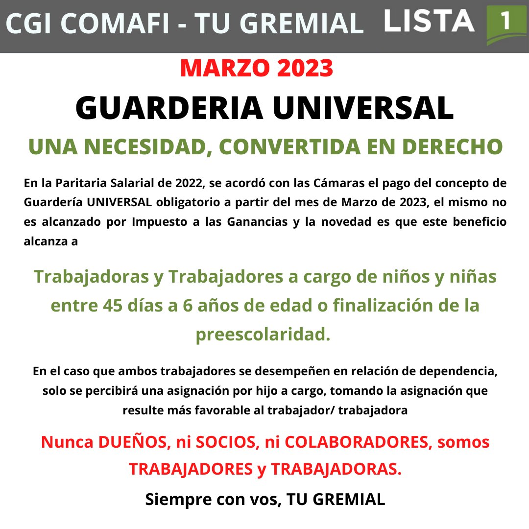 CGIComafi's tweet photo. Hoy celebramos derechos. https://t.co/hyJiE1SmYy