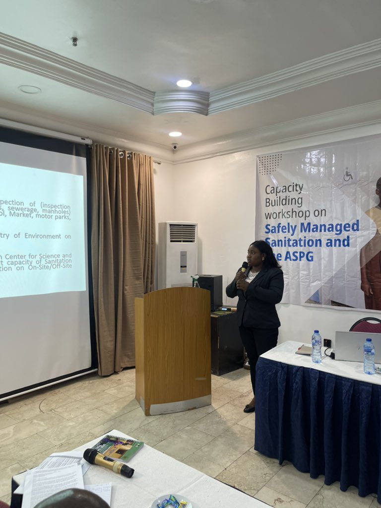 EHS_Division's tweet photo. A two day Capacity Building workshop on safely Managed Sanitation and ASPG   Organized by @WaterAidNigeria with the Environmental Health and Sanitation Unit of Federal Ministry of Environment In attendance https://t.co/KJNRA5xt9m