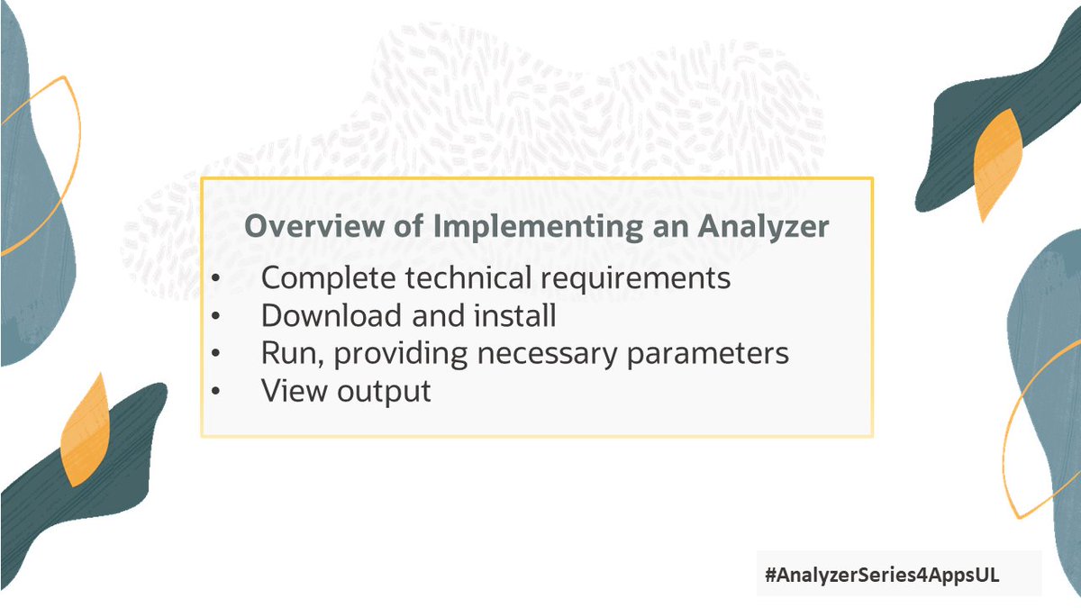 OracleJDEdwards's tweet photo. Get a quick overview of how to implement (run) a Support analyzer in this article to get you up-and-running! @OracleJDEdwards #E1SupportAnalyzers #AnalyzerSeries4AppsUL. "An Overview of Implementing Analyzers" https://t.co/KLY3qbMlqD https://t.co/2vShygjcSw