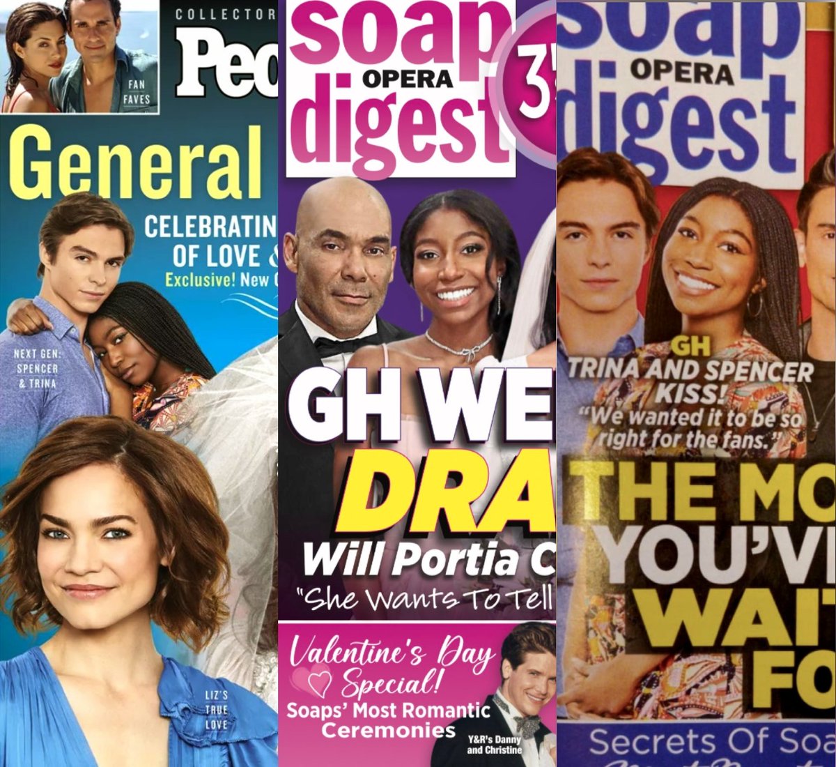 osler25's tweet photo. Nicholas and Tabyana on the cover twice. A special shout out to Tabyana for being on the cover three times this month. 😍🥰🥳 #Sprina #gh https://t.co/6GmuELjVBQ