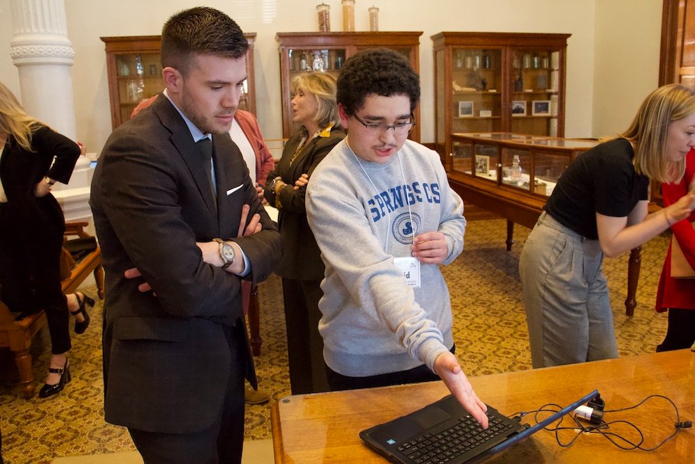 TACC's tweet photo. TACC was proud to support the #CS4TX’s Code@theCapitol event on Feb. 14 featuring 35 students from school districts throughout Texas presenting computer science projects to members of the #txlege. https://t.co/y13pijh1CF