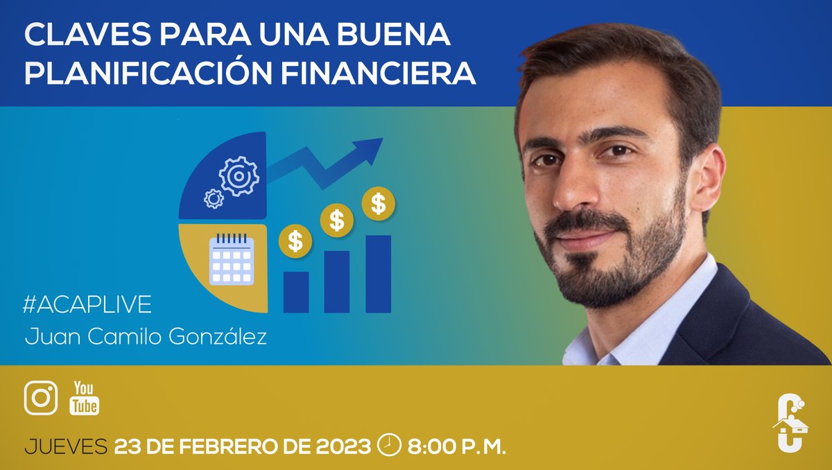 cibaodom's tweet photo. El jueves 23 de febrero, te invitamos a nuestro #ACAPLive; Claves para una buena planificación financiera, en colaboración con Juan Camilo González, CEO de @FiguroLatam.
A partir de las 8:00 p.m., desde nuestras cuentas de YouTube (@ACAPdom) e Instagram (@asociacioncibao). https://t.co/CEVOK1nGGv