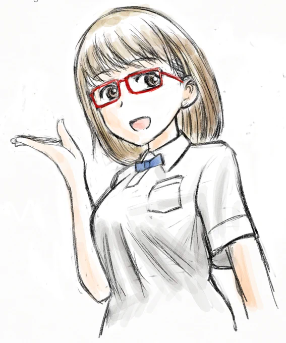 たつの市に行ってきたので、おやすみ「それ町」タッツンらくがき。え?漢字が違う?まぁ細かいところは気にしない(ここだけ歩鳥)あとメイド姿じゃないと誰だかわからんなぁw#辰野俊子 
