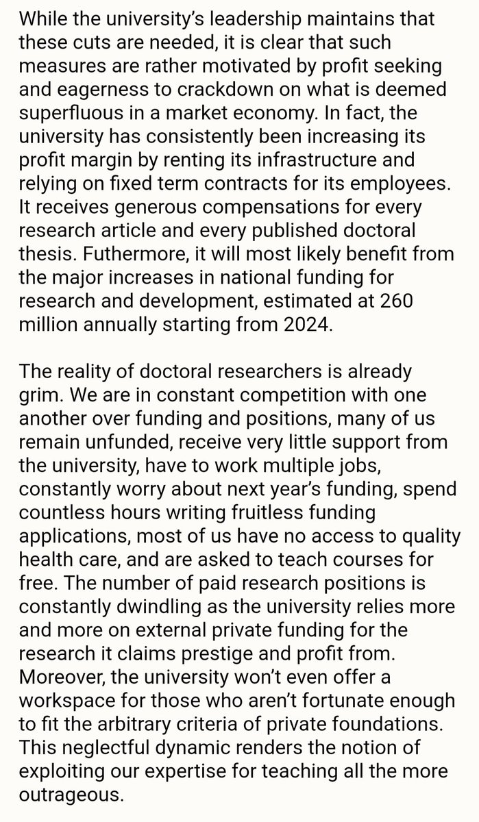 DocSoBe's tweet image. DocSoBe opposes UTU's budget cuts! READ MORE HERE 👇 #UTU #utugs #yhteiskuntatieteellinen #UniTurku #turunyliopisto #opettajankoulutus #väitiös