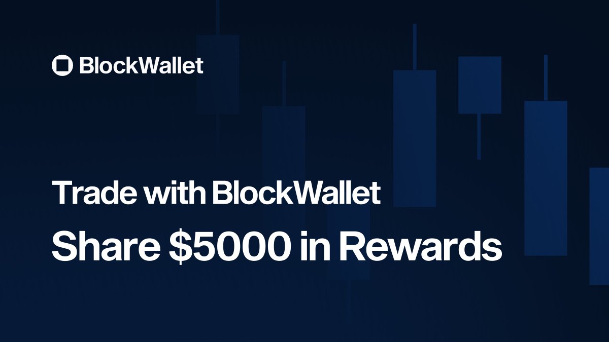 GetBlockWallet's tweet photo. 🚨 We’re hosting our first-ever trading competition! 🚨

Trade the most volume with BlockWallet Swaps to earn your share of the $5,000 prize pool.

Also, it’s 2023 so we’re giving away prizes for participation 😁 

See the article below to learn more. 

https://t.co/KjyQA3MNWl https://t.co/MgmIMJxZYK