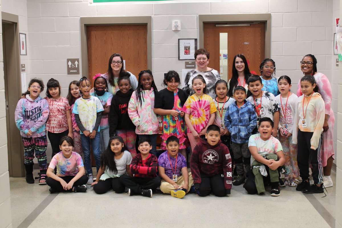 FsiaMedia's tweet photo. Today marks another Valentines Week Spirit Day where we dress up in Tie-Dye and show our peaceful spirit and the love we have for all of Fair Street! Tomorrow is Show Your School Spirit by Wearing your Red Elephant or Fair Street Spirit Wear.  @GCSS_FS @FSIAprincipal https://t.co/sz1rdWL5kl