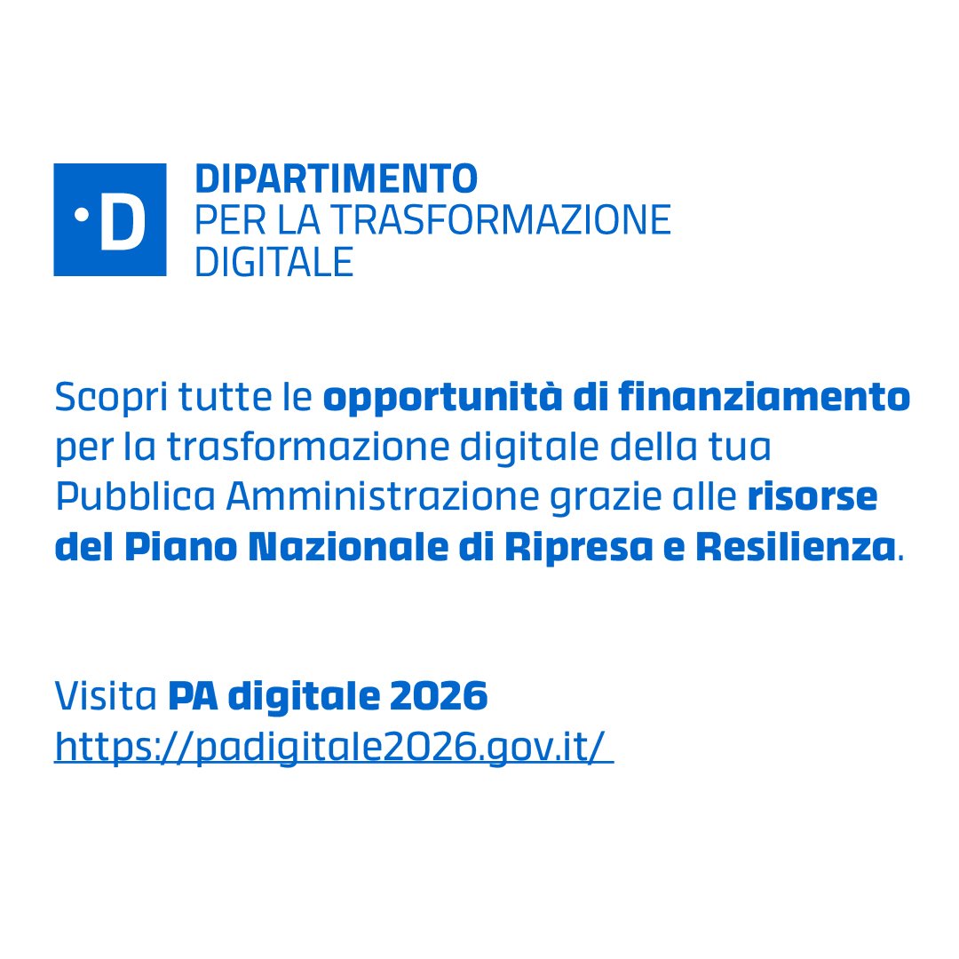 Dipartimento per la Trasformazione Digitale tweet media
