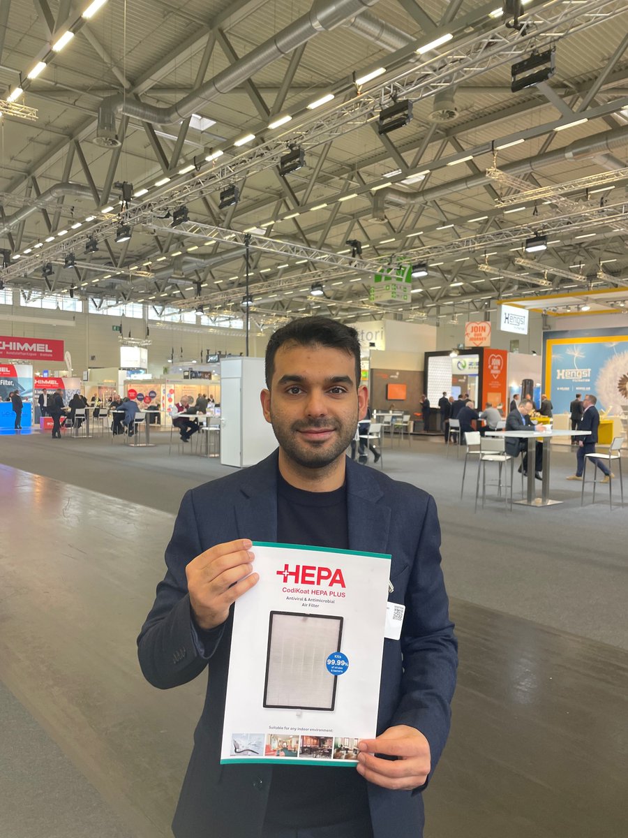 KluraLabs's tweet image. We&apos;re in Cologne this week at the FILTECH Exhibition, introducing world leaders in air filtration to HEPA PLUS - our revolutionary antimicrobial HEPA filter technology.

#HVAC #Filtech2023 #FiltechExpo #IAQ #AirQuality
