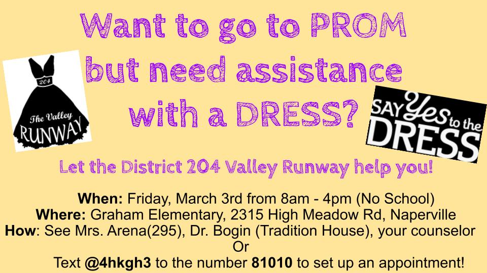 WVCounselors's tweet photo. Valley Runway is a great program that assists with prom attire. Details below for how to participate. https://t.co/N3g8RLksuL
