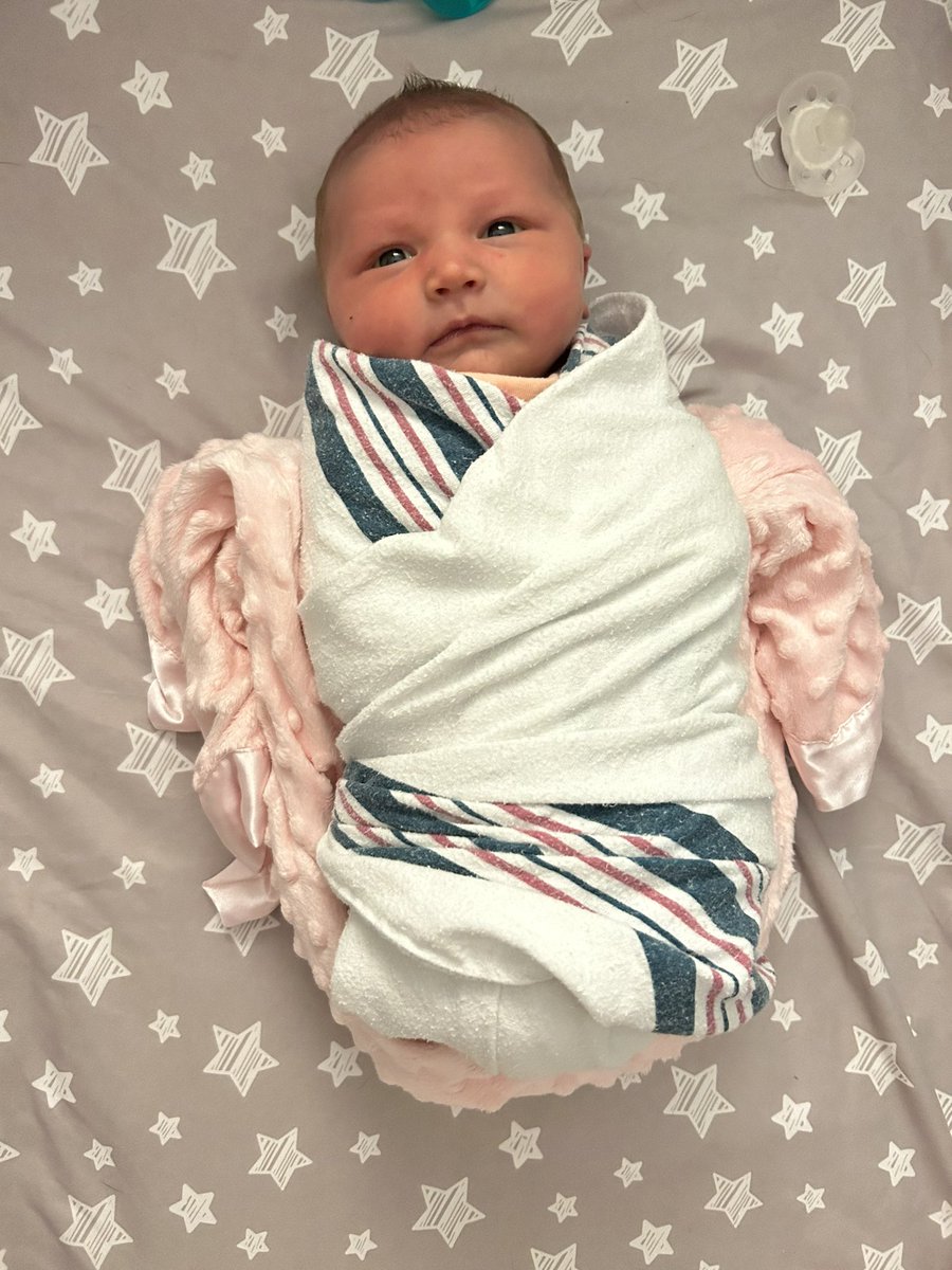 ZoKillian's tweet photo. Almost a week of Miss Ember Lou Killian!💖
She smiles when she poops, grunts when she’s hungry, and lovessss putting her hands on her face lol. Not sure how @the_danielk_ and I made such a perfect baby girl but here we are😍 https://t.co/IEfvrUcJ0t