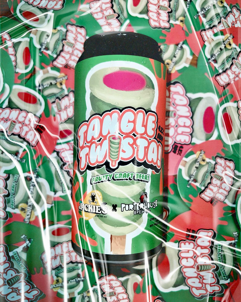 | JACKIE'S BAR X PORTERHOUSE BREW CO. |

We've teamed up with the crew @jackiesdublin to bring you the Tangle Twista! Fruity Craft Beer 🍡

Jackie's bar is Ireland's best 90s inspired boozer 🕺

Let us know what you think! Available now exclusively from Jackie's Bar 🙌