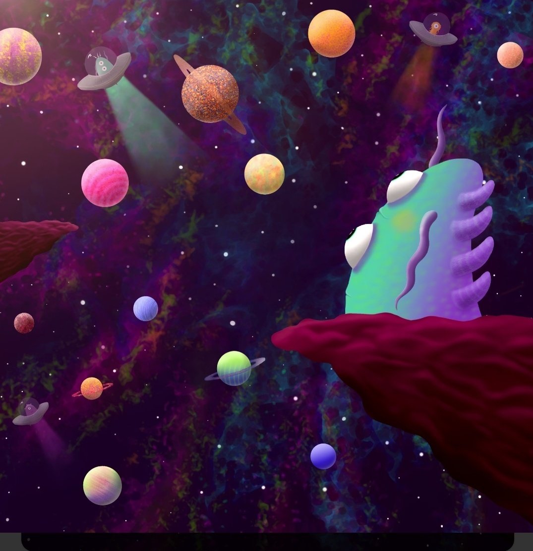 Good morning everyone ☀️
Starry Night 👽
Owned by : <a href="/EricJohnArt/">Eric John | Pizza Artist</a> 💎