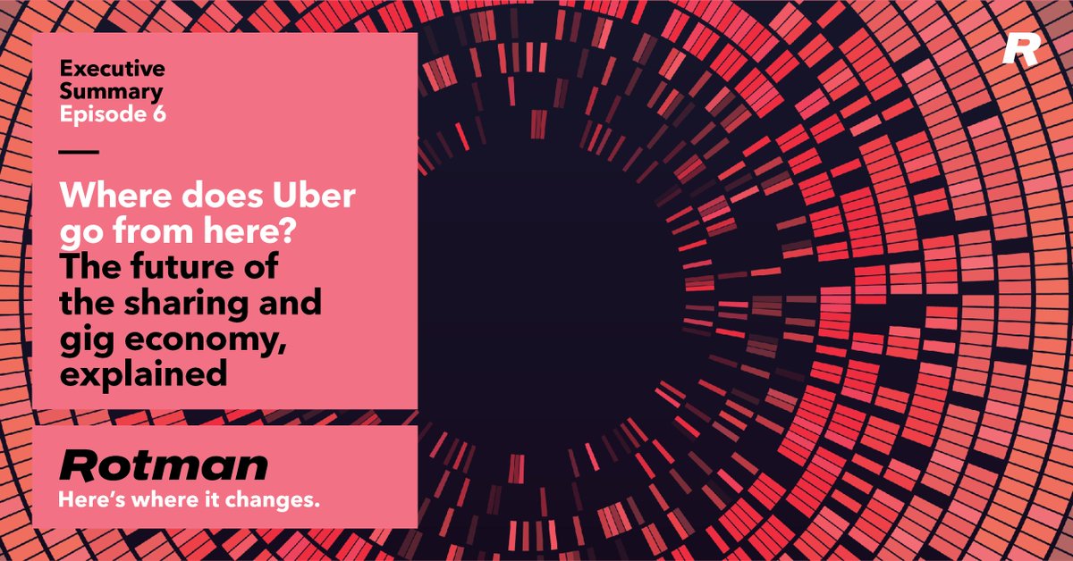 rotmanschool's tweet photo. Where does the sharing economy go from here? In the latest episode of the Executive Summary, Professor @ming_hu explores what's next for companies like Uber and Airbnb. Listen now! https://t.co/rqdSKgFx8C https://t.co/G9DDuqr0BR