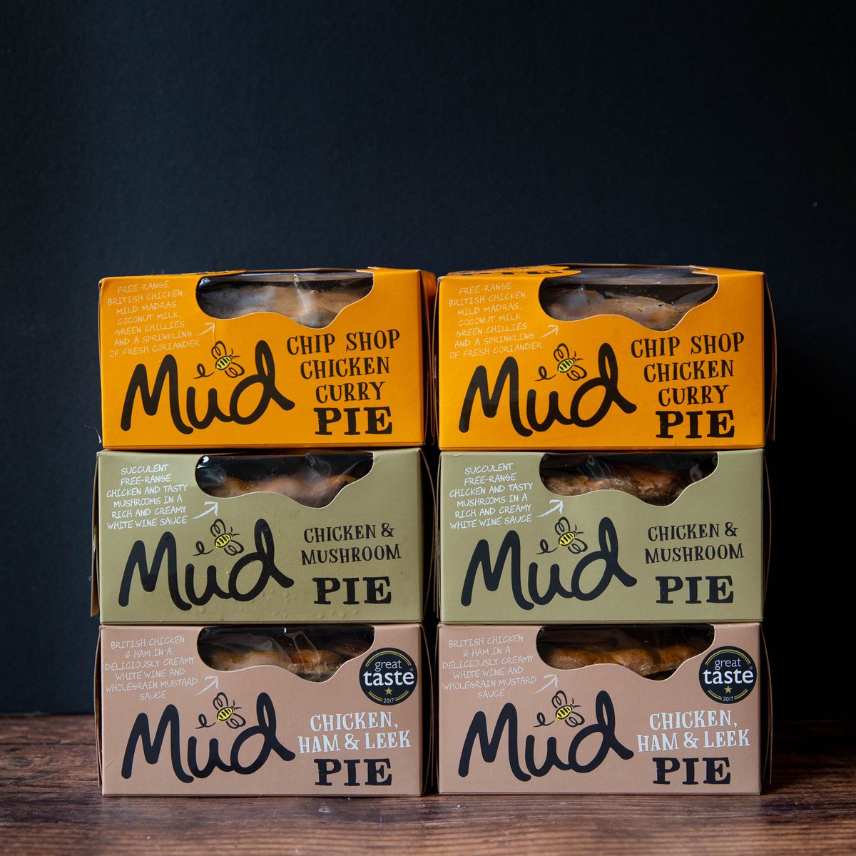 mudfoods's tweet photo. NEW PIE BOXES for meat lovers. If you like what you know and you know what you like, save time and pop one of our handy pie boxes straight into your basket! Available as Steak, Chicken and Best Sellers. 6 or 12-pack. There’s a saving on price &amp; free P&amp;P on the 12-pk.
#piebox #pie https://t.co/OfOXMUZBkc