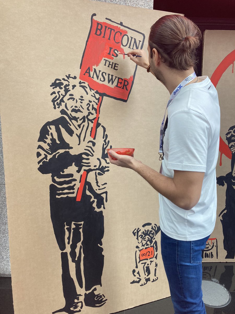 Nice streetart at <a href="/EBlockchainCon/">European Blockchain Convention</a>