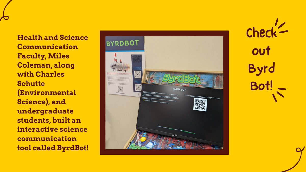 rowanhsc's tweet photo. Check out ByrdBot on the first floor of the Student Center, or check out the online version in the link in our bio!
#hsc #rowanuniversity #Byrdbot #PROFspective #RowanPROUD https://t.co/ubE5SeAeXH