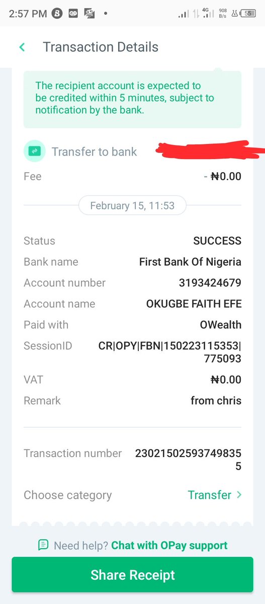 @FirstBankngr @Kamcee_da_dev The receiver claimed that she have received the money since yesterday
Account number: 3193424679
Account name:OKUGBE FAITH EFE
Bank name: First bank
Transaction ID:230215025937498355
Please do the needful