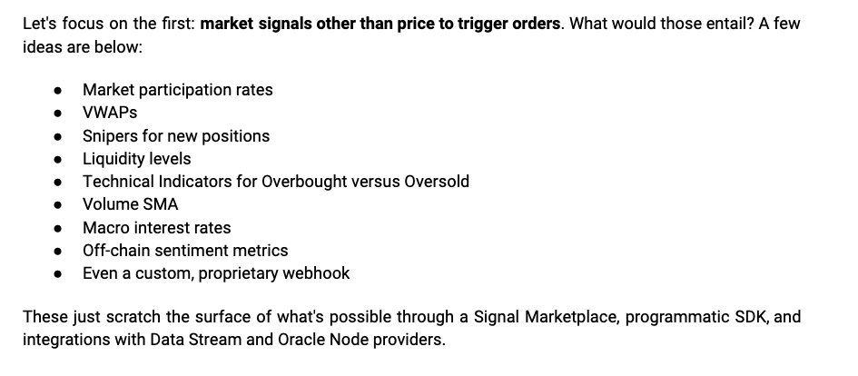 DexibleApp's tweet photo. Signal Trading 📶

We need to make trade strategies even smarter.

3 🤯 objectives:

1. More signals other than the price rate
2. OTO, OCO, OTOCO capabilities 
3. Order chains, branching logic, and decision trees UX
3. Conditions at the strategic level

16/x https://t.co/hKbePY7vGq