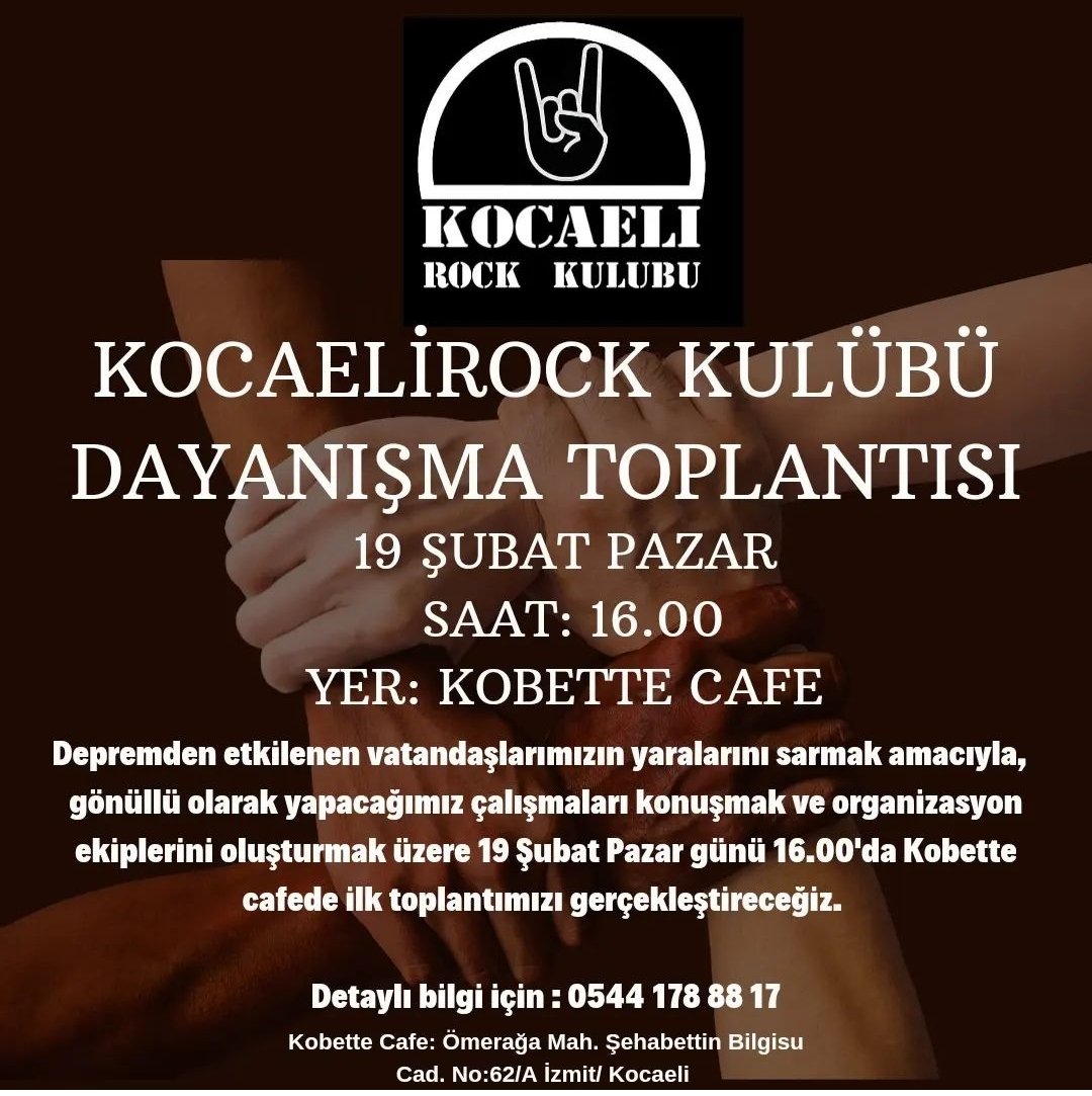 Şimdi dayanışma zamanı
Hepinizi bekliyoruz