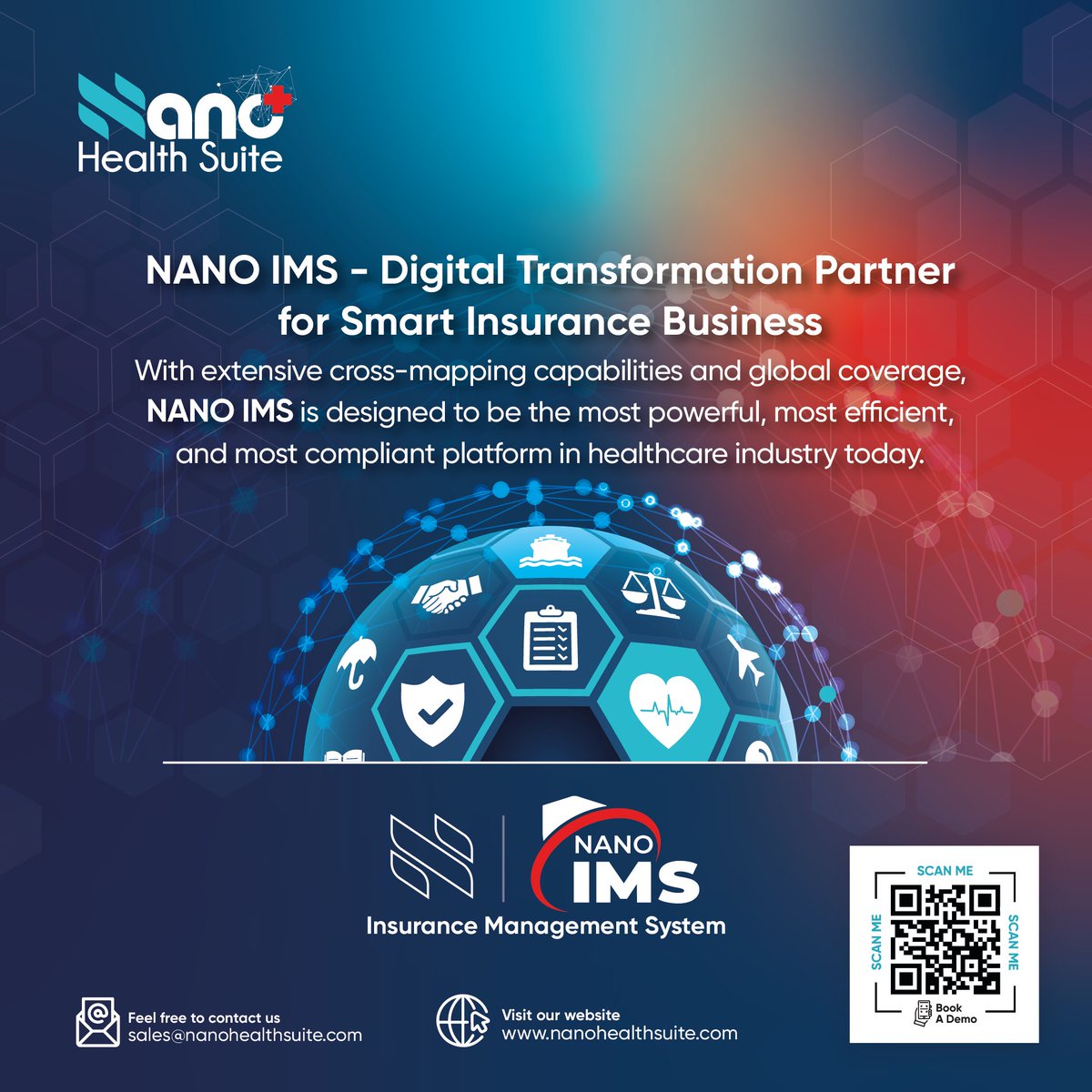 NanoHealthSuite's tweet photo. NANO IMS is an innovative &amp; comprehensive Insurance Management System designed to minimize cost and maximize patient health.

Contact us at sales@nanohealthsuite.com

#insurancemanagement #claimsmanagement #paperwork #health #underwriting #nanohealth #artificialintelligence #pain https://t.co/oipVS3jm9M