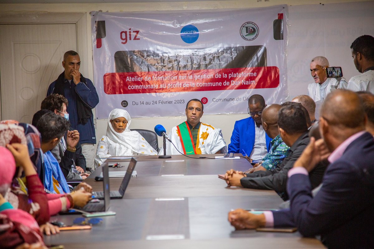 unicefmauritani's tweet photo. Commune de Dar Naim

Aujourd'hui en présence du maire de Dar Naim, de la @giz_gmbh et l’UNICEF et dans le cadre de l’accompagnement des efforts de décentralisation a eu lieu le lancement d'une formation sur la plateforme de gestion communale

#PourChaqueEnfant, un futur meilleur https://t.co/wMdiZsV2YN