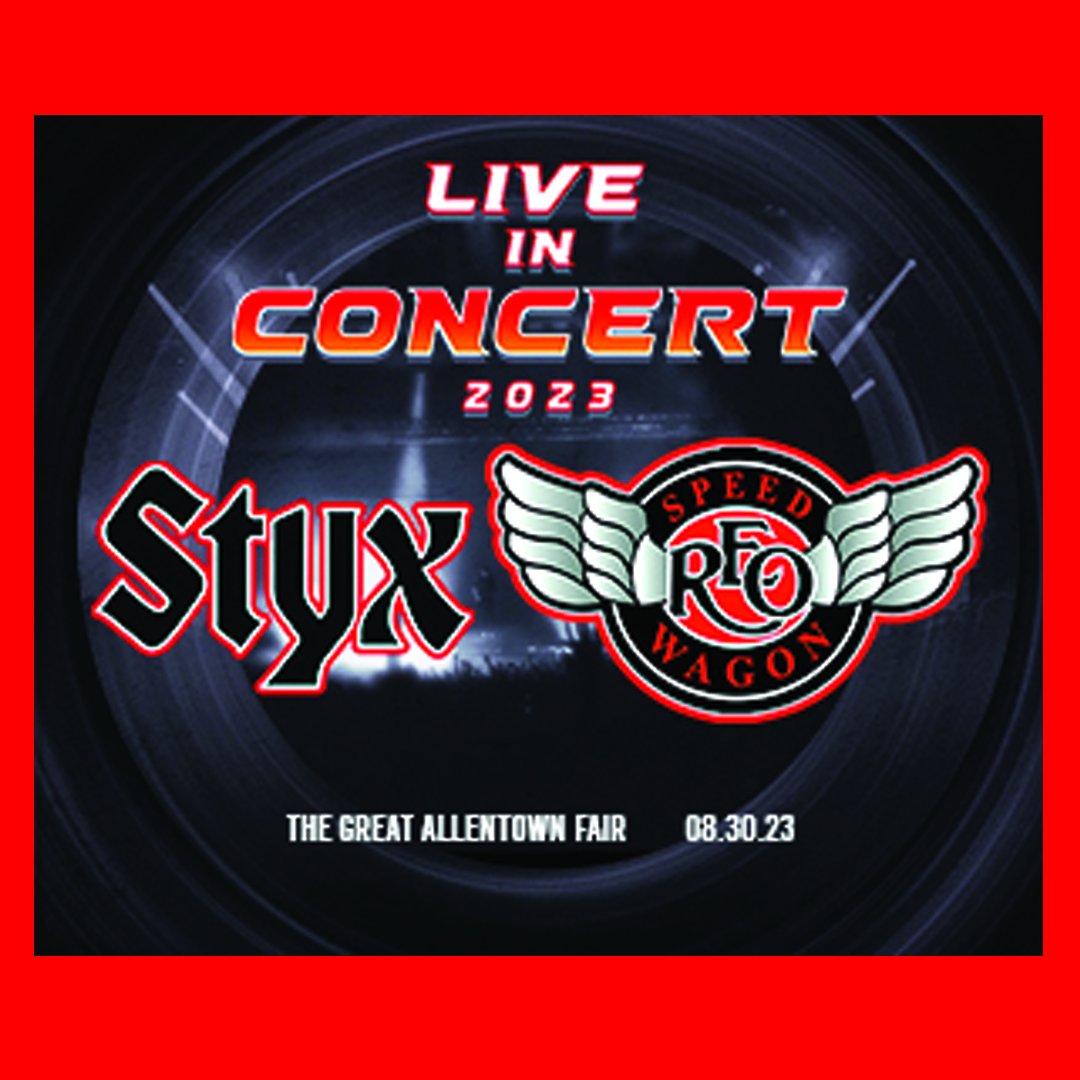 AtownFair's tweet photo. The box office is open today from 10 a.m. - 2 p.m.
@STYXtheBand @kcreospeedwagon
@tylerhubbard @MattStellMusic
@cornellhaynes #chingy
@KeithUrban
#2023grandstandconcerts on the Service Electric Cable TV, Inc. Stage!
#AllentownFair
#homegrownfun https://t.co/5Cr5hDZnti