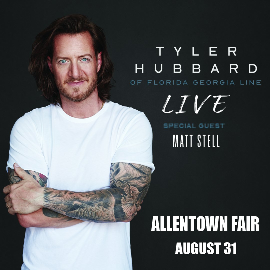 AtownFair's tweet photo. The box office is open today from 10 a.m. - 2 p.m.
@STYXtheBand @kcreospeedwagon
@tylerhubbard @MattStellMusic
@cornellhaynes #chingy
@KeithUrban
#2023grandstandconcerts on the Service Electric Cable TV, Inc. Stage!
#AllentownFair
#homegrownfun https://t.co/5Cr5hDZnti
