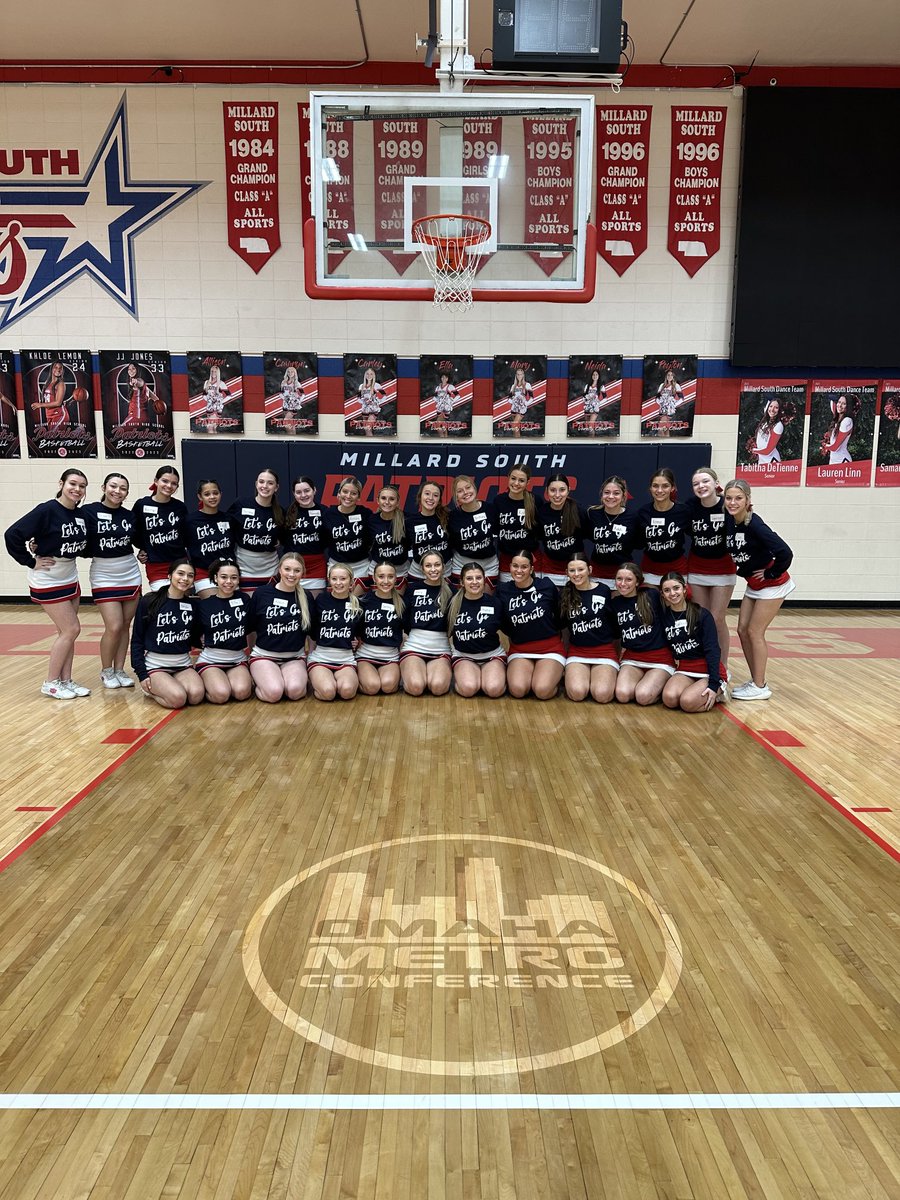 GOOD LUCK to our Millard South Varsity Cheer & Dance  Teams as they compete in Grand Island this week at the State Competitions! 
#LetsgoPatriots
#Loud&Proud
⁦@MSHSactivities⁩ 
⁦@MSDanceTeam⁩