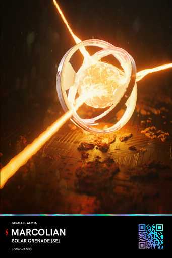 Codexsalesbot's tweet photo. Solar Grenade [SE]
Sold for: 0.064 Ether (USD 107.15) https://t.co/BLFpeYDS7K