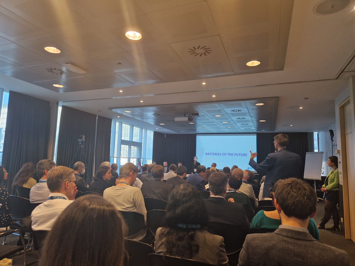 EAC_eu's tweet photo. Interesting insights into results from road transport research projects! 
Next gen #batteries, autonomous vehicles &amp; technical tools for more #RoadSafety are THE topics. 
EU-future= #electrification, autonomous logistics &amp; warning tools for #drivers via app
#RTRConference2023 1|2 https://t.co/itQuBhgOfJ