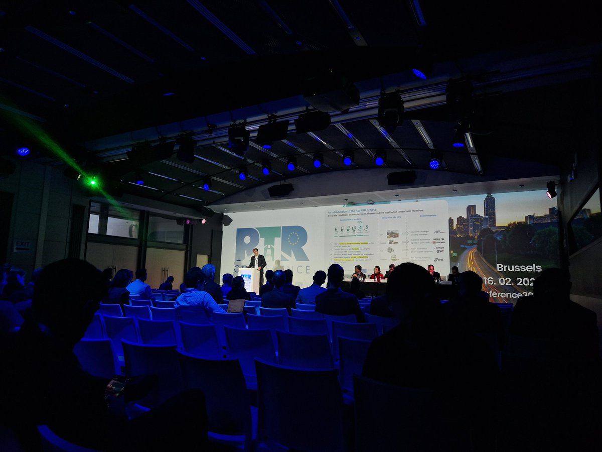 EAC_eu's tweet photo. Interesting insights into results from road transport research projects! 
Next gen #batteries, autonomous vehicles &amp; technical tools for more #RoadSafety are THE topics. 
EU-future= #electrification, autonomous logistics &amp; warning tools for #drivers via app
#RTRConference2023 1|2 https://t.co/itQuBhgOfJ
