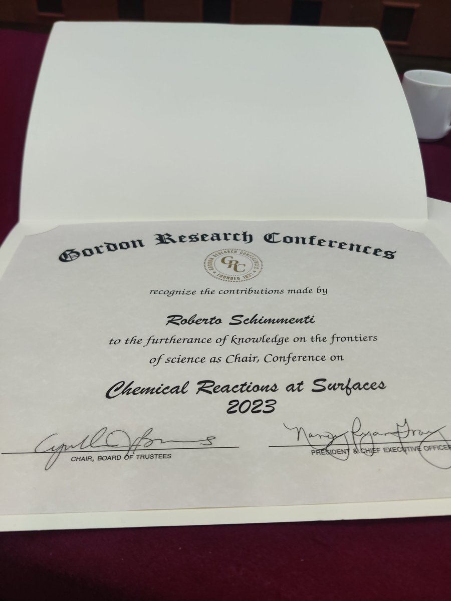 robschimmenti's tweet photo. Happy to have served as Chair of the Gordon Research Seminar on Chemical Reaction at Surfaces 2023. What a great community! https://t.co/os4FkrQrxz
