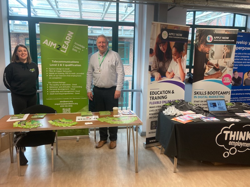 Aim2Learn's tweet image. We've had a productive day chatting with employers and jobseekers at Leeds Carriageworks about how our courses can benefit both sides of the #jobsearch. #telecoms #training