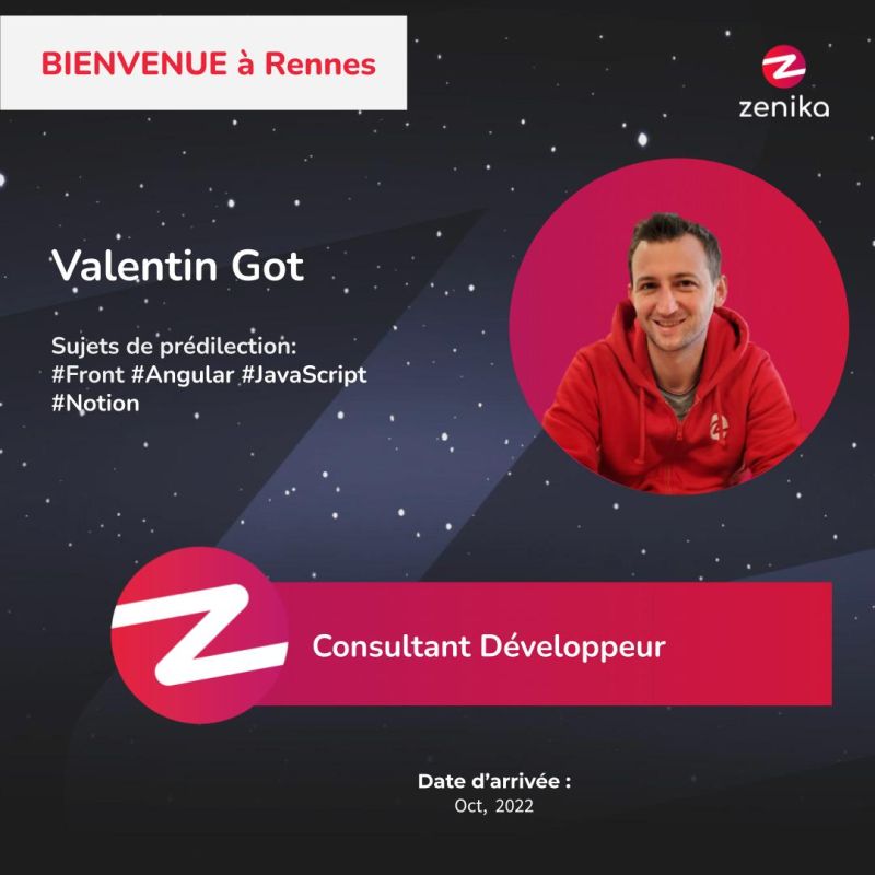 Un brin organisé, c'est tout naturellement que Valentin et Notion sont devenus meilleurs amis 🥰
C'est tout naturellement aussi qu'il s'est tourné vers le développement front-end car si y'a un os, c'est bien ici que ça se voit, non ? 👀 #welcome #FrontEndDeveloper