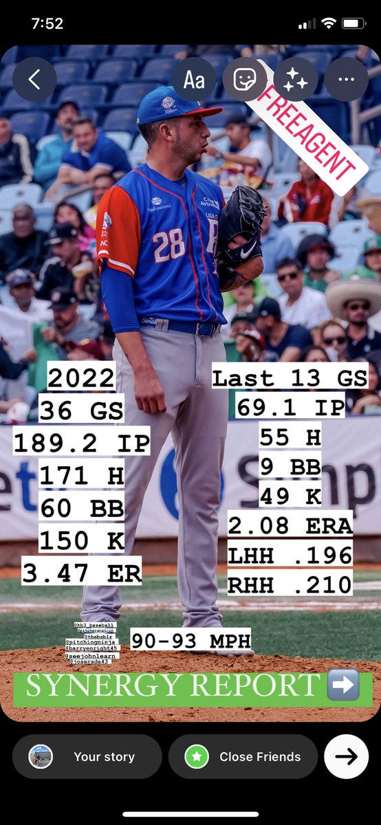 #MLB #MiLB #FreeAgent #Baseball #MajorLeagueBaseball #MinorLeagueBaseball #Pitcher <a href="/PitchingNinja/">Rob Friedman</a> <a href="/FlatgroundApp/">FLATGROUND Pitching</a> <a href="/tomhouse/">Tom House 〽️</a> <a href="/KB3_Baseball/">Kyle_Beard</a> #CarribeanSeries #SerieDelRey