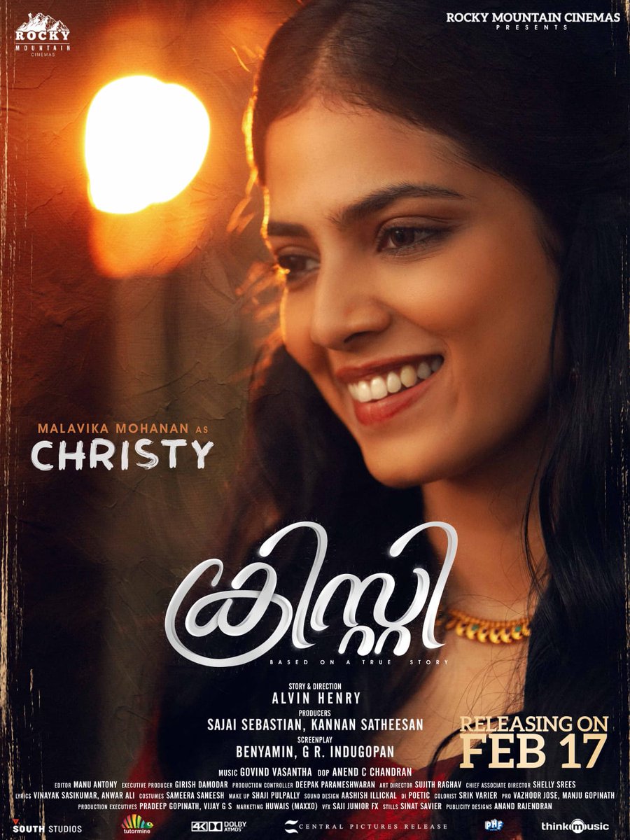 rameshlaus's tweet photo. . @MalavikaM_ and #MathewThomas 's #Christy in theatres from tomorrow..
#christy #christymovie #Feb17Release #rockymountaincinemas #sajaisebastian #kannansatheesan #benyamin #grindugopan #centralpictures @sun_kamaraj @tjr_deva @thinkmusicindia #maxxopr #oppra #ipconline https://t.co/jya5CbcPPG