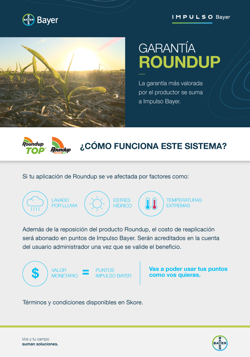 agroleben's tweet photo. Garantía Roundup:

- Por compra directa en Monsanto, se le otorga al cliente una garantía de aplicación frente a condiciones adversas cómo:
♦️Altas temperaturas
♦️Estrés Hídrico
♦️Lavado por lluvias https://t.co/C5MJtm1v1A
