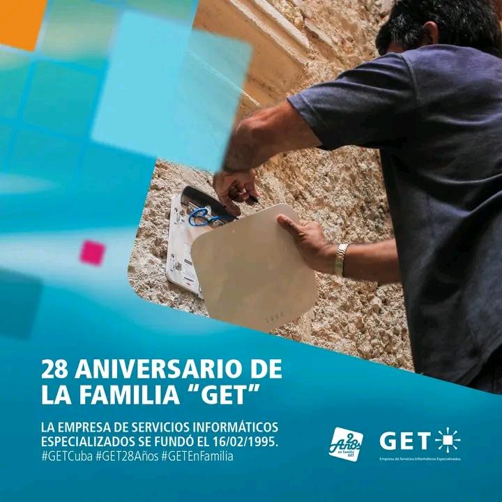 suarez_jhoe's tweet photo. Hoy la familia de la Empresa de Servicios Informáticos Especializados GET celebra sus 28 años de fundada,a ellos muchas felicidades por su entrega y dedicación.
#GETCuba
#CubaViveYTrabaja
#Cienfuegos https://t.co/71X2jv3Ut4