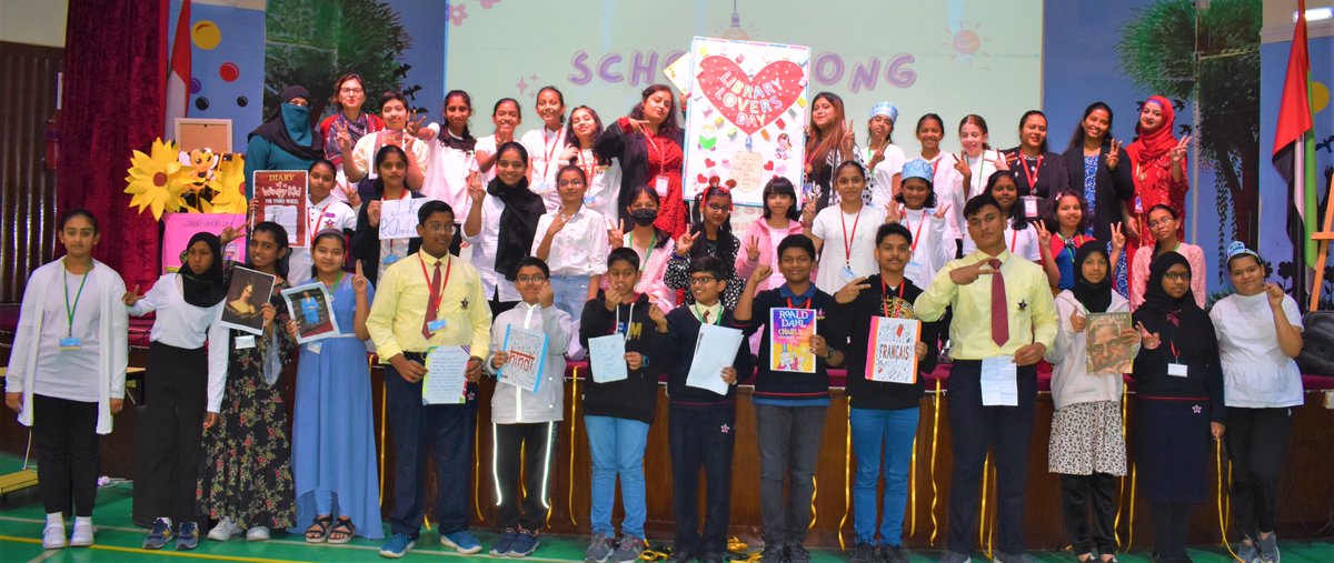 ShiningStarSchl's tweet photo. Library Lover's Day was celebrated by SSIS for grades 3-12 on 14th February. Students discussed their favourite books and great authors during the special assembly. The top 10 Raz-Kids readers were also announced. Principal Mrs. @AbhilashaTochi  congratulated all participants https://t.co/lQF98RIRC0