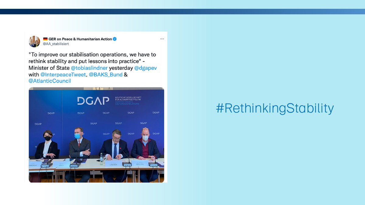 Interpeace_Org's tweet photo. We are perhaps seeing a kind of conceptual & operational ‘fragmentation’ of stabilisation, with the many work strands not adding up to a more productive whole. Big Question: How can we put lessons into practice & best respond? #RethinkingStability ➡️ https://t.co/qslWww4yf2 https://t.co/tvG4ofxU3n