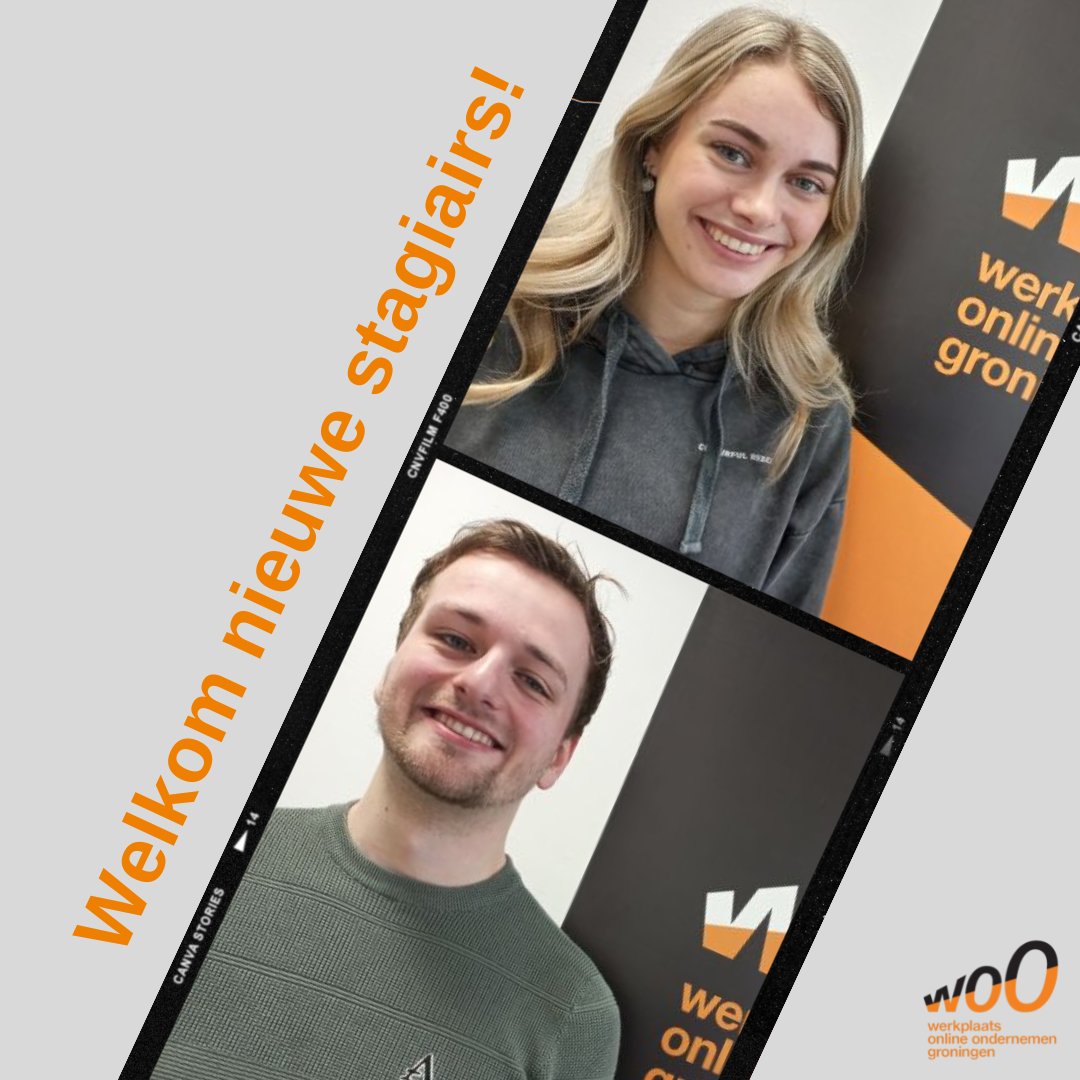 Wij stellen je graag voor aan onze nieuwe WOO-stagiairs! Lotte en Gerben gaan mkb-ondernemers begeleiden in de sprinttrajecten en daarnaast zullen ze WOO-Groningen gaan ondersteunen bij marketing en communicatie activiteiten. Meer weten? woogroningen.nl/over-ons/wie-i…