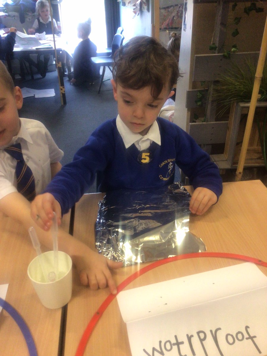 Canon_Reception's tweet image. Is it waterproof? 💦☔️ Reception have been talking about and testing different materials to test whether they are waterproof are not. We have sorted them into two hoops! @Cornerstonesedu #PuddlesandRainbows #EYFS #cspsscience @CanonSharples @LT_Trust