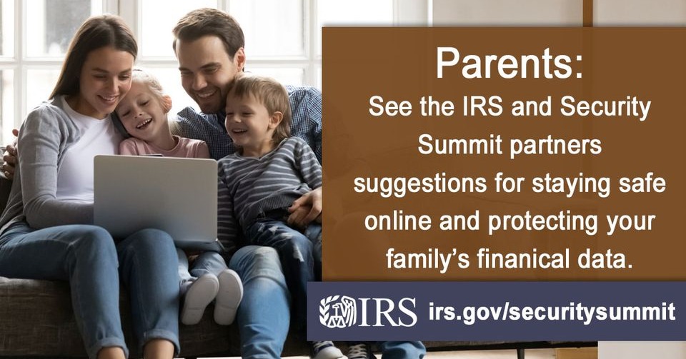 The #IRS offers tips to help keep your family's financial data safe.
#taxsecurity #onlinesafety