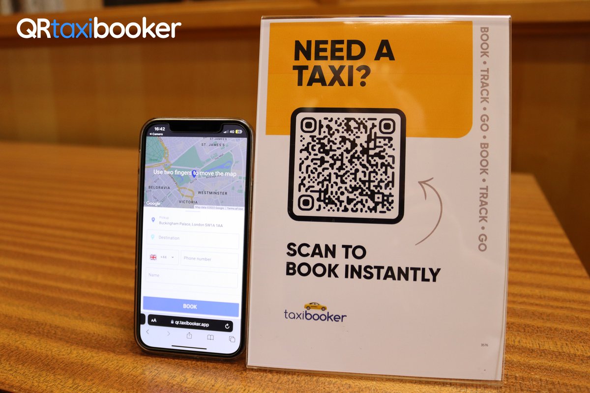 With Advanced QR Technology, Automate & Capture bookings from Bars, Restaurants, Hotels, Reception Desks and more.

Get yours today & see the results: taxisolutions.co.uk/qr-taxi-booker…
0330 088 1185
.
.
.
.
#Taxi #TaxiBooker #QRsystem #qrcode