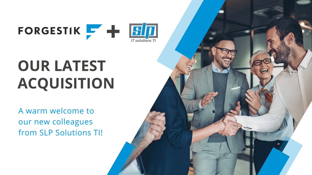 Forgestik's tweet image. The Forgestik team is growing! With the acquisition of the SLP IT Solutions client base, Forgestik extends its service offering to its clients and partners by adding new products and technical services to its portfolio: hubs.ly/Q01Cr_lL0

#forgestik #slpinfo