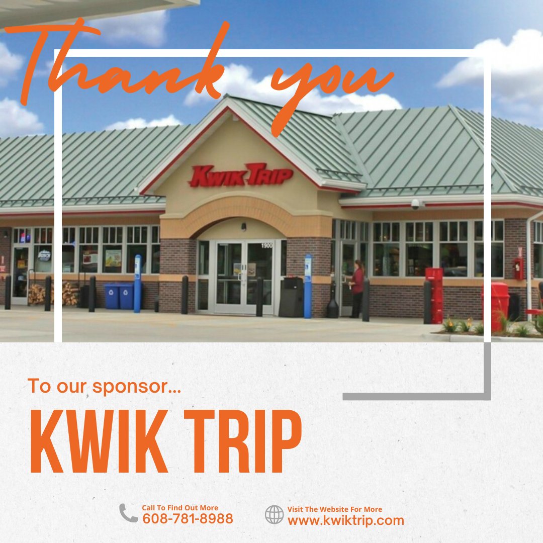 Thank you to another top sponsor, Kwik Trip!

Kwik Trip's mission is “To serve our customers and community more effectively than anyone else.”

Check out Kwik Trip for all of your refueling needs.

#minnesota #minnesotalocal #mnlocal #minnesotahockey #stateofhockey