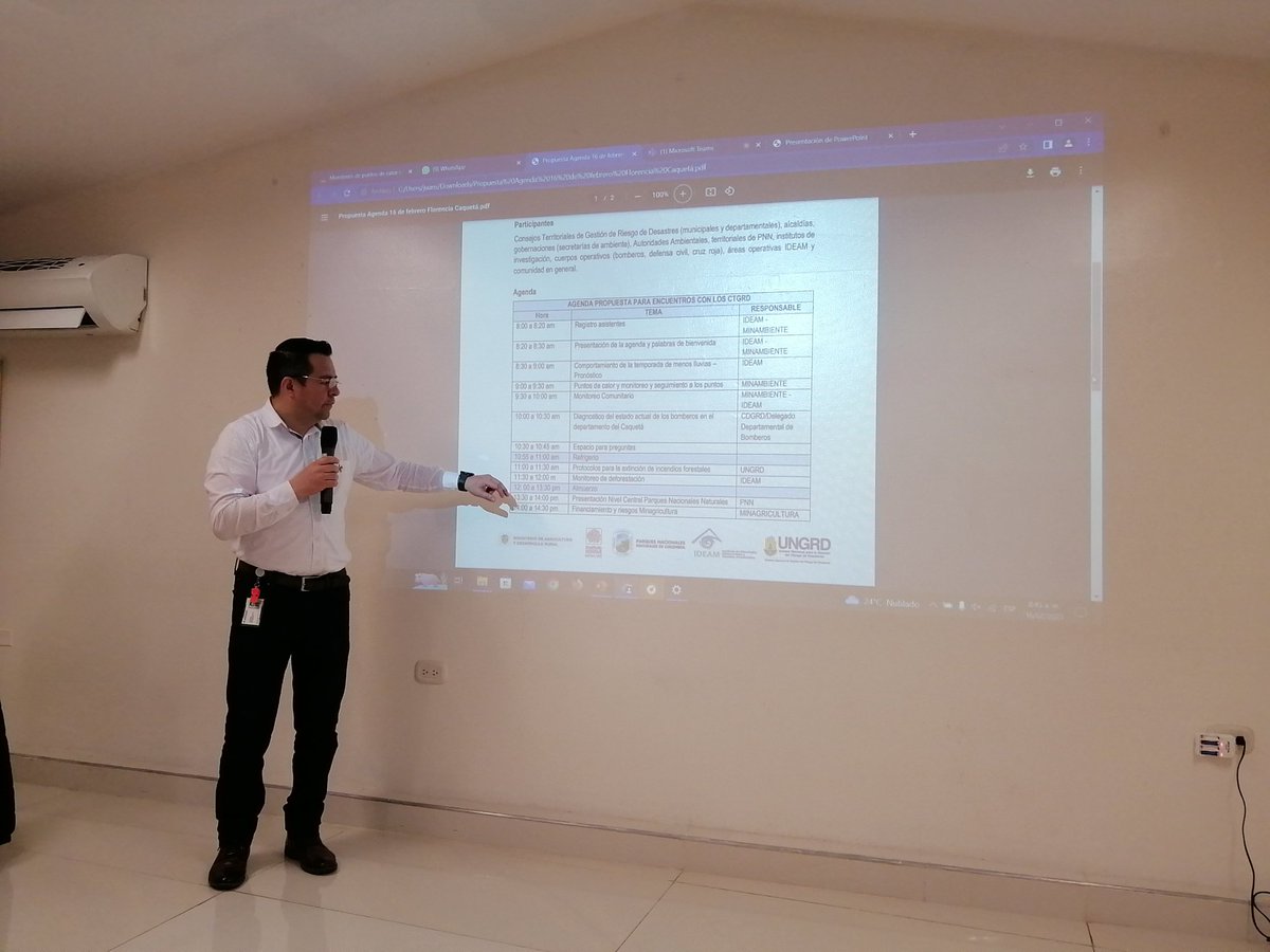 Los principales temas que se abordarán en estos talleres son:
✅Comportamiento y pronóstico de la temporada
✅Monitoreo y seguimiento a los puntos de calor
✅Protocolos de atención en áreas de difícil acceso, logística y atención de incendios forestales.
